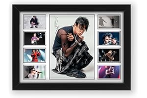 ALLSTARMEDIA YUNGBLUD Signed Poster Print - Limited Edition Autograph Fan Gift – Collectible Memorabilia Wall Art Merchandise (Framed A4 (30x21cm))
