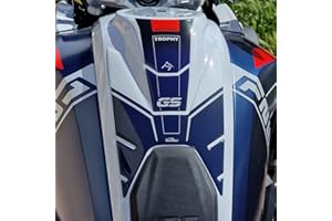 Resin Bike Adesivo Moto Compatibile con BMW R 1250 GS Trophy 2021-2024. Protezione Moto Paraserbatoio da Urti e Graffi. Adesivo 3D Resinato GS 1250 Trophy