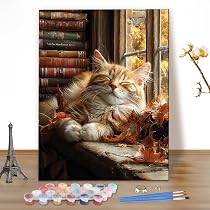 Kit DIY Peinture par Numéro - FIGURED'ART - Arche vers la mer - 40x50cm - Inclus : toile, pinceaux, peinture