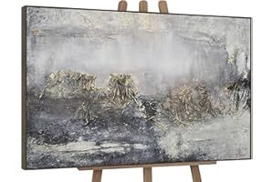 YS Tableaux Peints à la Main Le Mirage| Tableau Peinture Fait Main pour la décoration intérieure Art Tableaux Peints à la Main | Tableau Peint à la Main DL006 (120x80cm)