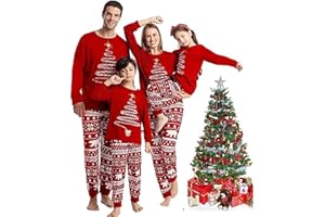 lohill Family Christmas Pyjamas Set, Christmas Pajamas for Family, Christmas PJs Set, Xmas Sleepwear Nightwear for Women Men Kids Baby