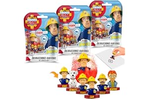 CRAZE INKEE 3 Set bombe da bagno bambini profumata di Sam Il Pompiere, Bombe da Bagno con Sorpresa Bambini per Vasca da Bagno o Piscina Gonfiabile. Idea Regalo, giochi da bagno Multicolore, 29442