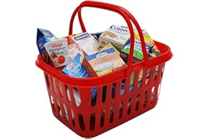 CHRISTIAN TANNER tanner DER KLEINE KAUFMANN TANNER Deco - Trendkorb, rot, aus Kunststoff, Zubehör für Kaufmannsladen, lebensmittelechtes Design, 4063.0