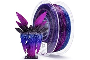 ZIRO Fast Gradient Twinkling PLA, Multicolor PLA Filament 1.75mm 1kg, Transluent 3D Printing Filament, Dimensional Accuracy +/-0.03mm, Fit Most 3D Printers, Galaxy