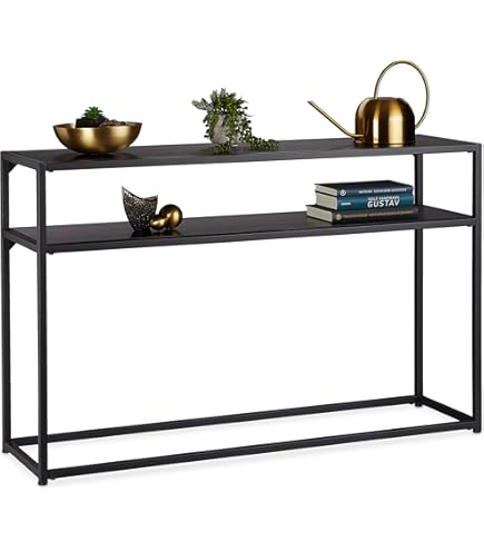 vidaXL Console tafel gerookt eiken 80x30x80 cm op hout