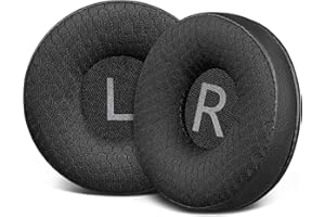 SOULWIT Cuscinetti auricolari da 60 mm di ricambio per Plantronics HW510/HW520, Audio 310/345/476/628, Poly Blackwire C210/C220/C310/C320/C325/C3200/C3210/C3220/C3225, con tessuto a rete durevole