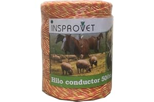 INSPROVET Hilo Pastor Conductor Electrificador para Cercados y Vallas, Apto para Vacas,Caballos, Ovejas... (500 metros)