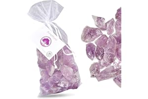 PURAJA Set de pierres précieuses: Améthyste | Pierres brutes naturelles de première qualité | Utilisation polyvalente comme pierres à eau, pierres de guérison, pierres de chakra