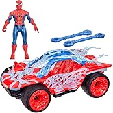 Marvel Studios Spider-Man: Yepyeni Bir G&uuml;n ActionVerse Stretch &amp; Blast Buggy, 11,4 cm Aksiyon Fig&uuml;r&uuml; ve Ara&ccedil; Oyun Seti, S&uuml;per