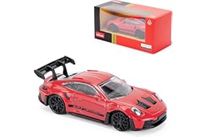 CMJ Porsche 911 GT3 RS 1:43 Scale Die-Cast Model Car - Red | Detailed Collectors Edition Diecast | Official Licensed Product