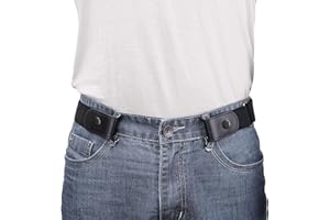 WERFORU No Buckle Belt - Men's & Women's Elastic Waist Belt, Invisible Adjustable, Durable, Perfect for Jeans & Pants