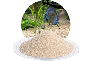 AQUAGRAN Schicker Mineral Aquariumsand beige 25 kg, feiner Aquariumkies gewaschen & ungefärbt, kantengerundeter Bodengrund, Kies für Süßwasseraquarien, Meerwasseraquarien, Aquascaping (Ø Körnung: 0,5-1,0 mm)