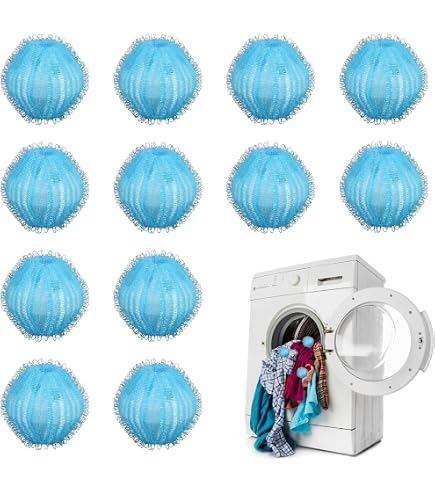 DreamX 8 Fusselbälle Für Waschmaschine – Tierhaarentferner, Flusenfänger, Wiederverwendbar – Mint – Gegen Hundehaare & Verknoten DreamX Flusenkugeln 8er Set