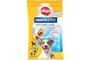 Pedigree DentaStix Daily Oral Care - pałeczki do żucia dla małych psów - do higieny jamy ustnej - 10 saszetek po 7 pałeczek