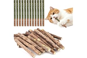 ePicsoa 22 Stück Katzenminze Sticks, Matatabi-Kausticks, Katzenminze Spielzeug Katzen Kauhölzer Sticks für Katzen Zahnpflege & Gegen Mundgeruch Natürlich Sicher Katzensticks Kausticks Set