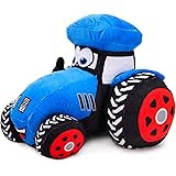 Toyland® 21cm (8 Pollici) Peluche Trattore agricolo - Decorazione Camera da Letto per Ragazzi (BLU)