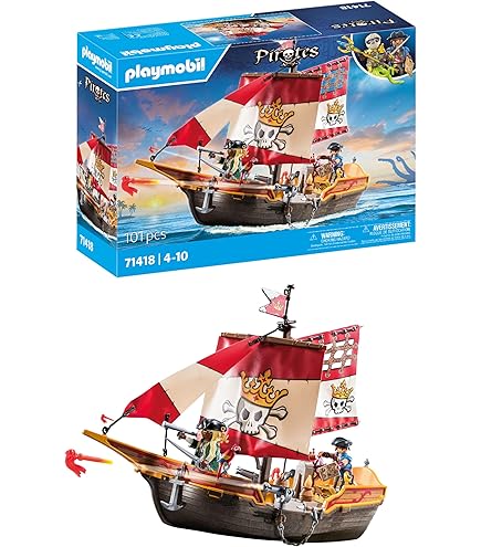 Playmobil 5347 Take Along Pirates Chest, Fun Imaginative Role-Play