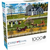 Buffalo Games 1000 Teile Puzzle – Charles Wysocki 'Frederick The Literate', Fertig 26,75x19,75 Cm