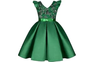 BUNNY LULU Filles Robe inclinée épaule Demoiselle d’honneur Mariage Princesse Arc des Enfants Bal d’Anniversaire soirée Spectacle Lavande