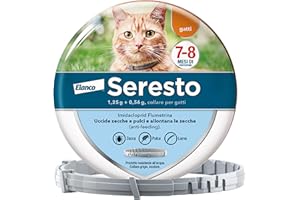 ELANCO Seresto collare antiparassitario per gatti. Elimina pulci e zecche, fino a 8 mesi di protezione, Il pacchetto può variare