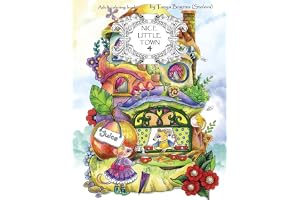 Nice Little Town: Adult Coloring Book (Stress Relieving Coloring Pages, Coloring Book for Relaxation): Volume 4