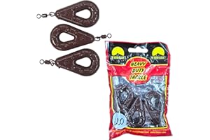 ‎PRO FILSTAR PRO FILSTAR Grundblei Angeln Set 3 x 120g - Angeln Gripper Blei mit Wirbel - Angel Bleie Set - Grundangeln - Birnenblei - Blei Gewicht - Angelblei - Fishing Weights - Bleigewichte – Karpfenblei Kit