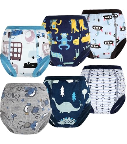MOEMOE BABY Potje Trainingsbroek, Absorberend Luierbroeken voor kinderen Jongens Meisjes, Nacht tijd Zindelijkheids trainingsbroek, 2 Stuks, van Jongens Meisjes, XL/7-9 jaar
