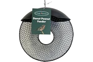 OAKDALE PRODUCTS Oakdale Donut Premium Peanut Wild Bird Feeder - Easy Refillable Outdoor Hanging Garden Decoration For Birdwatching