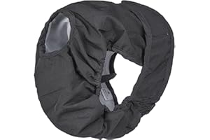 BePetMia Nadające się do prania pieluchy dla psów, majtki higieniczne dla psów w wysokiej temperaturze, 5 rozmiarów od XS do XL, odpowiednie dla wszystkich psów (dł.: 48 – 65 cm, czarne)