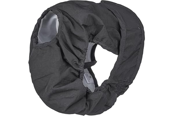 BePetMia Couches Lavables pour Chiennes, sous-vêtements Hygiéniques pour Chiens en Chaleur, 5 Tailles XS à XL, Convient à Toutes Les Chiennes (XL: 60-82cm, Noir)