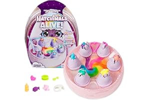 HATCHIMALS Alive, Rainbow Hatchery Toy with 6 Mini Figures in Colour-Reveal Eggs & 10+ Accessories, Kids’ Toys for Girls & Boys Aged 3+