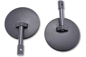 Shin Yo Spiegelpaar für Lenkerende, E-geprüft, rund, Schwarz