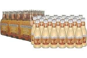 FEVER-TREE - Premium Ginger Ale - Soda - Origine : Angleterre - 6 x 4 x 200 ml