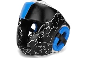 ESTINK Casco de Boxeo para niños, el Material de Piel sintética es Duradero, el Tanque Interior Transpirable es cómodo y Seguro, cómodo y Resistente