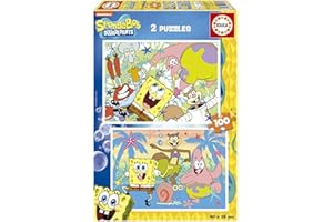 Educa - Spongebob Schwammkopf - Puzzle 2x100 Teile