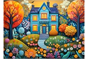 MOJIGE Puzzle 1000 elementów, puzzle dla dorosłych, trudne puzzle, dla całej rodziny, prezenty dla kobiet, prezenty dla mężczyzn, motyw: piękny ogród