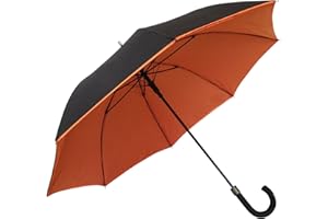 SMATI Parapluie Canne - Design - Double Toile Collection - Chic - Très Solide - Anti Vent - Baleinage en Fibre