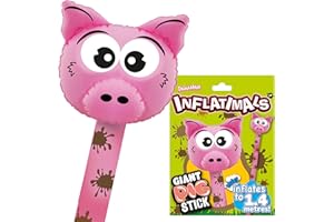 Inflatimals – Świnka z Deluxebase. Olbrzymie dmuchane zabawki w kształcie zwierząt hodowlanych. Doskonałe nadmuchiwane prezenty lub dekoracje na imprezę dla dzieci.