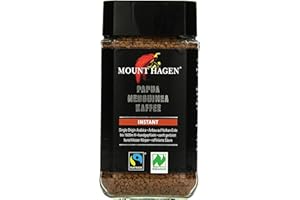 Mount Hagen Instant Fair Trade, Lot de 6 (6 x 100 g) – Bio