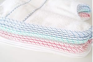 Interbaby Set de 12 Bavoirs en Point de Croix 20 x 25 1 Unité