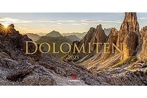 Dolomiten Kalender 2025, Wandkalender / Panoramakalender im Querformat (66x33 cm) - Landschaftskalender /Italien, Südtirol/für Wander:innen und Alpinist:innen