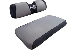 10L0L Golfwagensitzbezug aus Netzgewebe, passend für die meisten Yamaha Club Car Precedent DS 2-Sitzer (grau + schwarz)