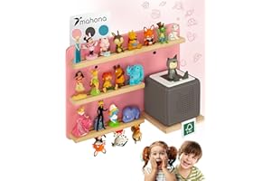 mahona Tonie Shelf Compatible with Toniebox & Tonie Figure Storage - Space for up to 27 Figures - Toniebox Shelf for Girls and Boys - Wall Shelf for Children's Room -