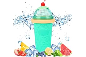 TEKLEMON Slushy Maker, Euakee Quick Frozen Gobelet pour faire des granités, milkshake smoothie cups, tasse magique de congélation, réutilisable DIY Homemade Smoothies Cup