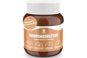 ‎GOLDEN PETS Wuffnussbutter Erdnussbutter für Hunde & Welpen - 100% natürlich mit viel Protein - Hundefutter-Topper für Leckmatten, Spielzeug, Training, Leckerli, Schleckpaste, Belohnung 330g Golden Pets