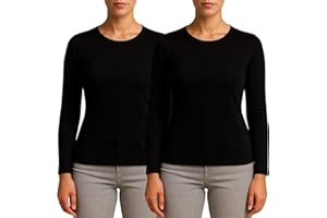 VALKO INDUSTRY Valko Camiseta Termica Mujer Manga Larga – Camiseta Interior Suave y Elástica con Interior Afelpado – Ropa Termica Mujer Invierno