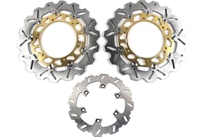 Arashi Front Rear Brake Discs Rotors for XJR1300 1999-2017 RACER 16-17 Brake Disks Motorcycle Accessories XJR 1300 2000 2001 2002 2003 2004 2005 2006 2007 2008 Gold FZS FAZER 1000