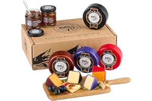 Snowdonia Cheese Company | Cheese & Chutney Deli Gift Box | 4 Luxury Snowdonia Cheeses & 2 Snowdonia Crafted Chutneys