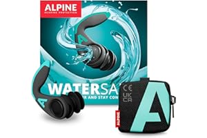 Alpine WaterSafe Pro – Surfing and Swimming Ear Plugs for Adults - Waterproof - Comfortable - Secure Fit - for Water Sports - Reusable - Sizes M + L - 1 Pair