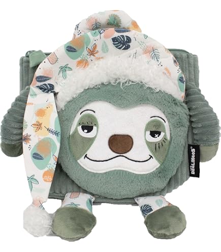 Les Déglingos Doudou - Peluche grande e pigro, super morbido, fin dalla nascita, ragazzo e ragazza, 33 cm, verde